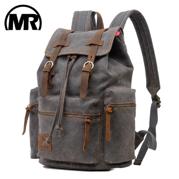 backpack markroyal high capacity canvas vintage travel rucksack solid color 12-17" lapbags for men and women drop
backpack markroyal high capacity canvas vintage travel rucksack solid color 12-17" lapbags for men and women drop