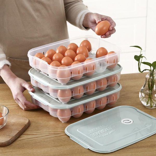 storage bottles & jars refrigerator egg carton fresh-keeping box for eggs, household plastic rack holder 20 grid tray
storage bottles & jars refrigerator egg carton fresh-keeping box for eggs, household plastic rack holder 20 grid tray