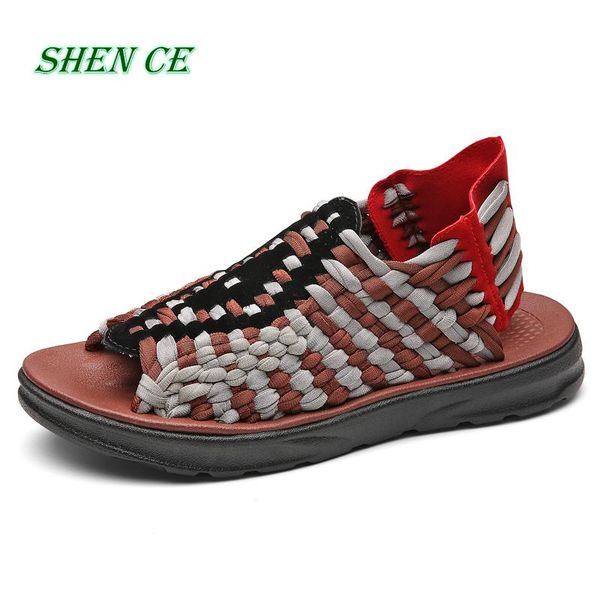 sandals shen ce summer men fashion handmade weaving design breathable casual beach shoes unique brand for, Black
sandals shen ce summer men fashion handmade weaving design breathable casual beach shoes unique brand for, Black