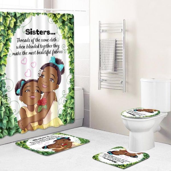 enthusiastic african women durable waterproof shower curtain set with large non-slip bathroom mat carpet for black girls curtains
enthusiastic african women durable waterproof shower curtain set with large non-slip bathroom mat carpet for black girls curtains