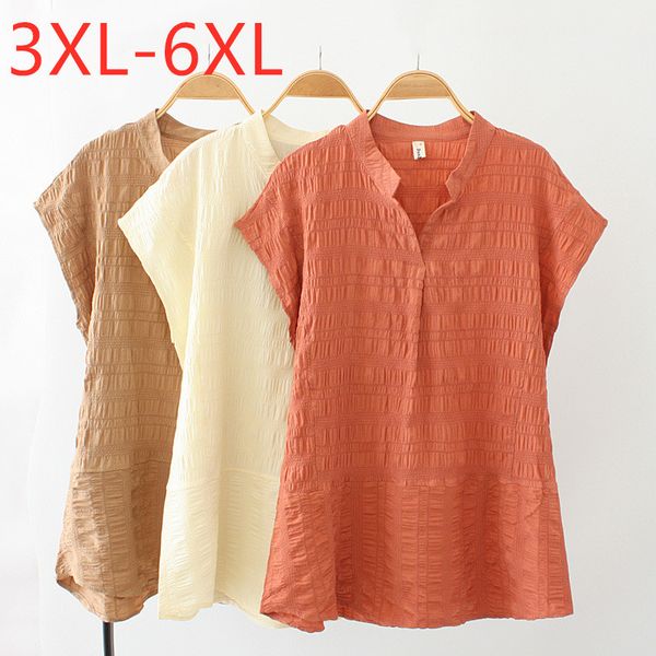 summer plus size for women large blouse sleeveless casual loose cotton wrinkle v neck shirt red 3xl 4xl 5xl 6xl 42, White
summer plus size for women large blouse sleeveless casual loose cotton wrinkle v neck shirt red 3xl 4xl 5xl 6xl 42, White