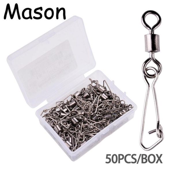 50pcs/ set fishing connector barrel swivels snap 2/0#-12# rolling swivel for fishhook link lure accessories hooks
50pcs/ set fishing connector barrel swivels snap 2/0#-12# rolling swivel for fishhook link lure accessories hooks