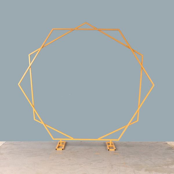 party decoration wedding props 11-angle geometric arch wrought iron background frame artificial flower stand outdoor
party decoration wedding props 11-angle geometric arch wrought iron background frame artificial flower stand outdoor