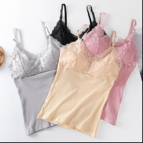 women tank sitonjwly lace bra camisole crops for bras female lingerie breathable soft bralette seamless brassiere vest, White
women tank sitonjwly lace bra camisole crops for bras female lingerie breathable soft bralette seamless brassiere vest, White