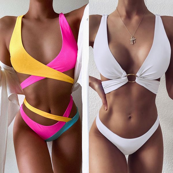 bandage bikini 2020 swimsuit swimwear women wrap push up bikinis set womens swimming suit bikini bathing suit, White;black
bandage bikini 2020 swimsuit swimwear women wrap push up bikinis set womens swimming suit bikini bathing suit, White;black