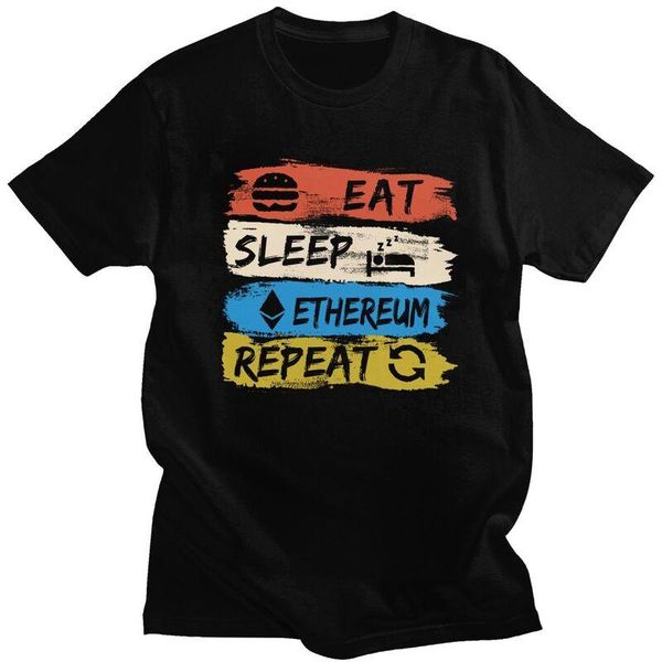 men's t-shirts funny retro eat sleep ethereum t shirt men short sleeved cotton t-shirt summer geek crypto cryptocurrency tee graphic ts, White;black
men's t-shirts funny retro eat sleep ethereum t shirt men short sleeved cotton t-shirt summer geek crypto cryptocurrency tee graphic ts, White;black
