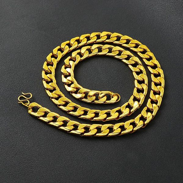 chains necklace for man versatile 60cm long gold plated men's 18k jewelry, Silver
chains necklace for man versatile 60cm long gold plated men's 18k jewelry, Silver
