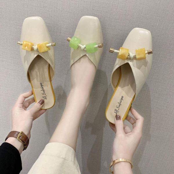 slippers leisure fashion baotou 2021 the candy buckle solid summer outside shallow med (3cm-5cm) square heel slides non-slip, Black
slippers leisure fashion baotou 2021 the candy buckle solid summer outside shallow med (3cm-5cm) square heel slides non-slip, Black
