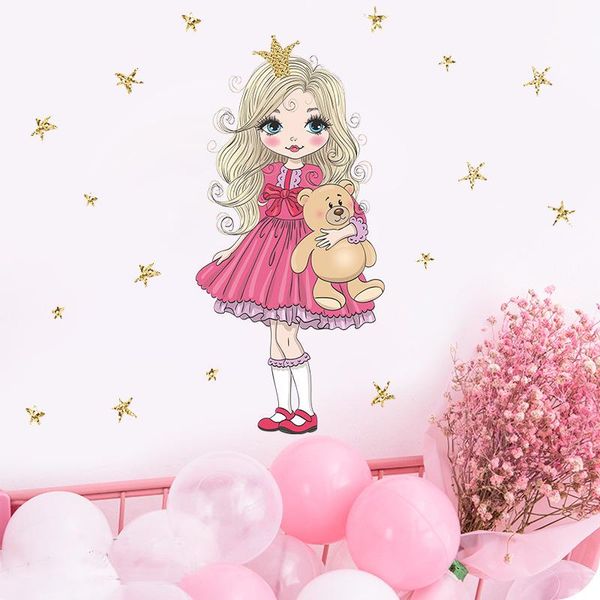 wall stickers cartoon bear and princess for girls rooms baby girl bedroom decorative children room nursery
wall stickers cartoon bear and princess for girls rooms baby girl bedroom decorative children room nursery