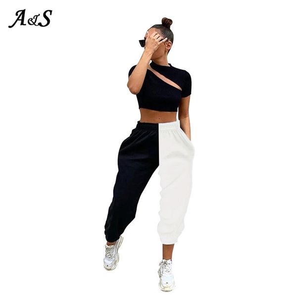 anbenser black white color block hip hop trousers women high waist jogger pants female korean gym sweatpants streetwear oversize 211007
anbenser black white color block hip hop trousers women high waist jogger pants female korean gym sweatpants streetwear oversize 211007