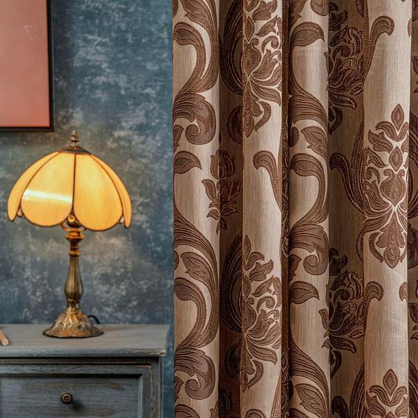 curtain & drapes 2021 brown jacquard curtains for living room polyester window panel luxury semi blackout bedroom blinds
curtain & drapes 2021 brown jacquard curtains for living room polyester window panel luxury semi blackout bedroom blinds