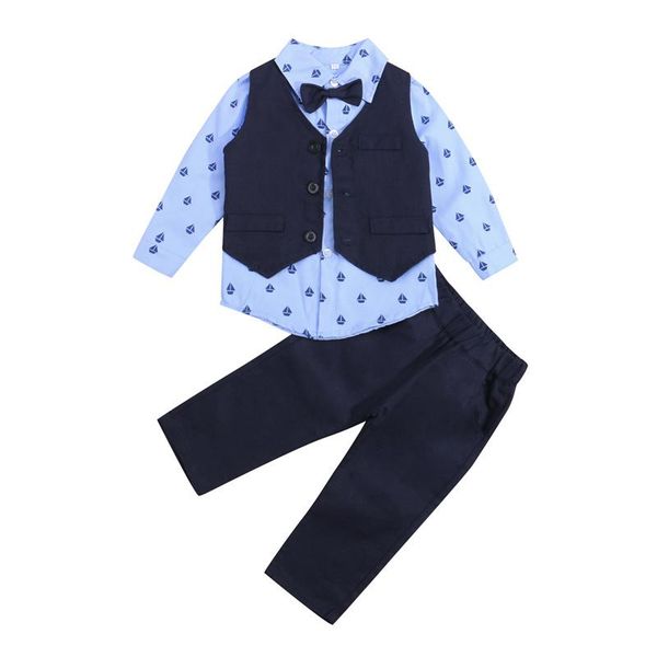 clothing sets 3pcs toddler baby boys casual party clothes sets, single-breasted waistcoat + sailboat print long sleeves shirt suit trousers, White
clothing sets 3pcs toddler baby boys casual party clothes sets, single-breasted waistcoat + sailboat print long sleeves shirt suit trousers, White