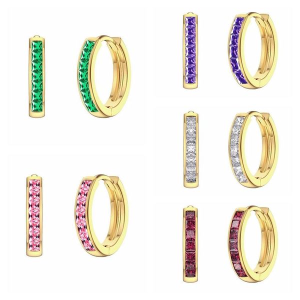 hoop & huggie 100% 925 sterling silver zircon crystals small earrings for women girls colorful jewelry earring pendientes, Golden;silver
hoop & huggie 100% 925 sterling silver zircon crystals small earrings for women girls colorful jewelry earring pendientes, Golden;silver