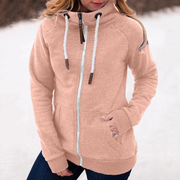 women's hoodies & sweatshirts women fashion solid outwear winter thick zipper pocket sweatshirt long sleeve cotton overcoat ladies casu, Black
women's hoodies & sweatshirts women fashion solid outwear winter thick zipper pocket sweatshirt long sleeve cotton overcoat ladies casu, Black