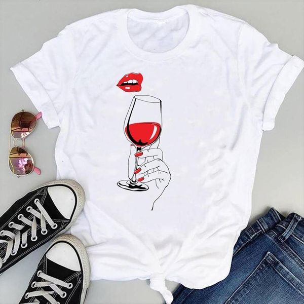 90s wine style cute women t shirt graphic summer short sleeve fashion print female clothes tees, White
90s wine style cute women t shirt graphic summer short sleeve fashion print female clothes tees, White