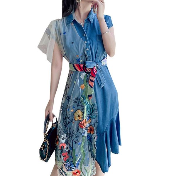 casual dresses perhaps u vintage mesh denim spliced flower embroidery sleeveless belt irregular asymmetrical knee length dress d3063, Black;gray
casual dresses perhaps u vintage mesh denim spliced flower embroidery sleeveless belt irregular asymmetrical knee length dress d3063, Black;gray