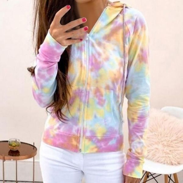 women's hoodies & sweatshirts tie dye slim casual woman jacket zipper patchwork cotton summer outdoor turn down collar pocket elastic, Black
women's hoodies & sweatshirts tie dye slim casual woman jacket zipper patchwork cotton summer outdoor turn down collar pocket elastic, Black