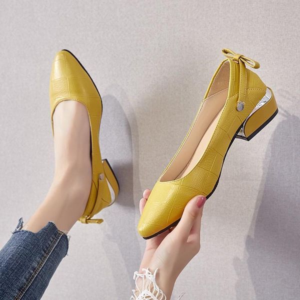 brand shoes thick heel ladies pumps genuine leather pointed toe colorful square heels party handmade women dress, Black
brand shoes thick heel ladies pumps genuine leather pointed toe colorful square heels party handmade women dress, Black