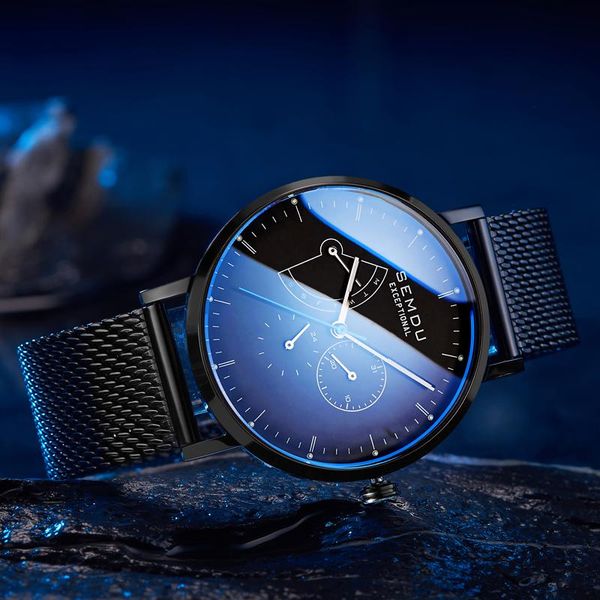 wristwatches blue sport men's watches waterproof military leather steel watch for man hand clocks, Slivery;brown
wristwatches blue sport men's watches waterproof military leather steel watch for man hand clocks, Slivery;brown