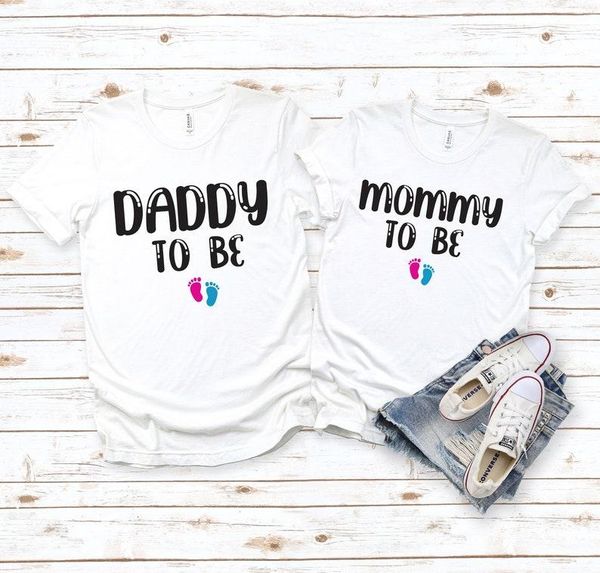 women's t-shirt mommy and daddy to be matching parents shirts -gender reveal - baby announcement shirt soon, White
women's t-shirt mommy and daddy to be matching parents shirts -gender reveal - baby announcement shirt soon, White