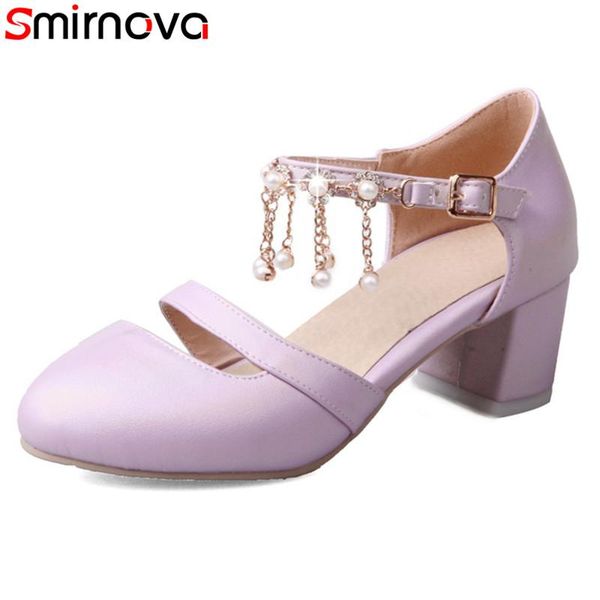 dress shoes smirnova big size 33-43 2021 fashion solid color women med heels round toe pu leather sweet buckle casual, Black
dress shoes smirnova big size 33-43 2021 fashion solid color women med heels round toe pu leather sweet buckle casual, Black