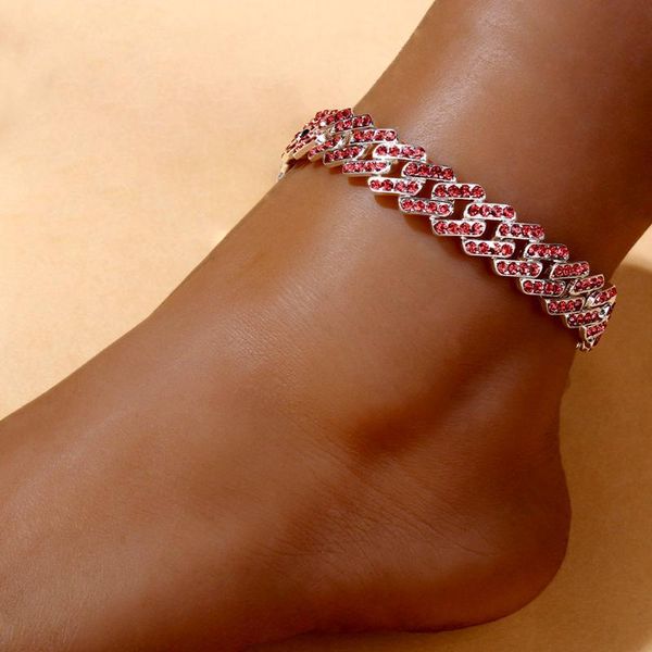 anklets fashion rapper cuban link chain anklet chunky wholesale for women men rhinestone miami punk iced out bracelet jewelry, Red;blue
anklets fashion rapper cuban link chain anklet chunky wholesale for women men rhinestone miami punk iced out bracelet jewelry, Red;blue