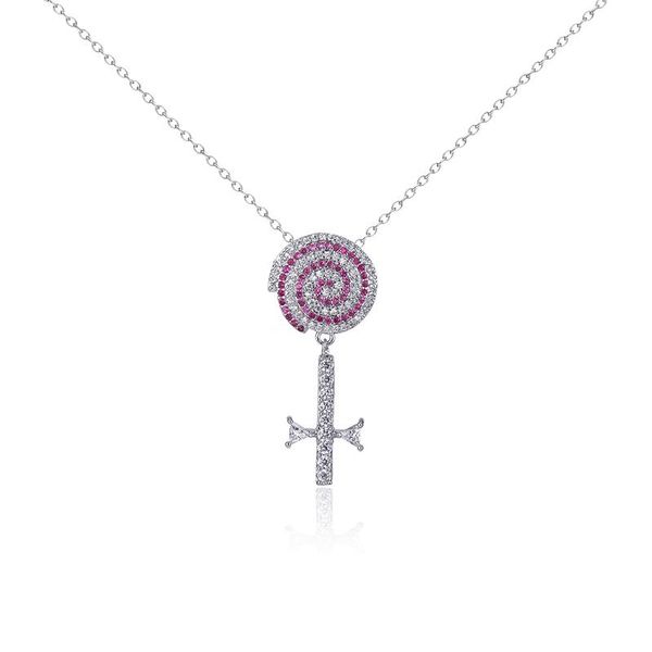 pendant necklaces very girl cute lollipop candy necklace for women / girls girlfriend gift box package, Silver
pendant necklaces very girl cute lollipop candy necklace for women / girls girlfriend gift box package, Silver