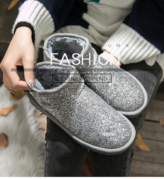 boots 2021 women winter snow female duantong warm lace flat with shoes tide botas mujer, Black 
boots 2021 women winter snow female duantong warm lace flat with shoes tide botas mujer, Black