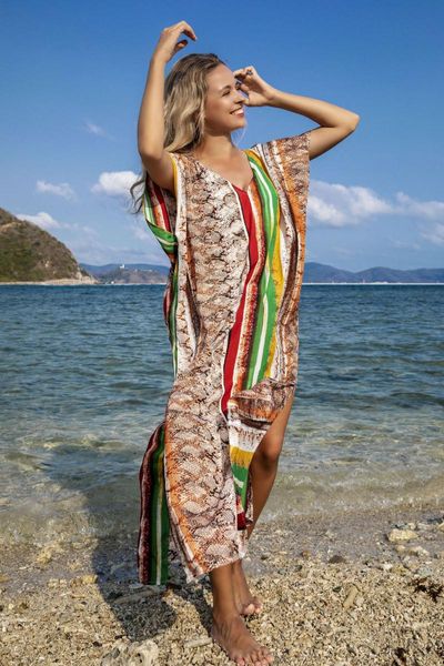 women's swimwear striped beach coverups for women 2021 summer dress v neck short sleeve loose long pareo party sarong sheer dresses, White;black
women's swimwear striped beach coverups for women 2021 summer dress v neck short sleeve loose long pareo party sarong sheer dresses, White;black