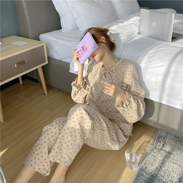 spring autumn 100% cotton pajamas set shivering cherry print lace sleepwear pyjamas pants 2 pcs long sleeve homewear suit y036, Black;red
spring autumn 100% cotton pajamas set shivering cherry print lace sleepwear pyjamas pants 2 pcs long sleeve homewear suit y036, Black;red