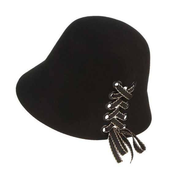 stingy brim hats casual ladies wool fedoras bell hat with straps adjustable basin cap women banquet party elegant black fedora h7215, Blue;gray
stingy brim hats casual ladies wool fedoras bell hat with straps adjustable basin cap women banquet party elegant black fedora h7215, Blue;gray
