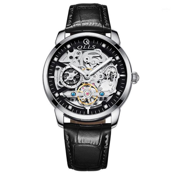 wristwatches original qlls men's mechanical watches with automatic winding sport casual watch men waterproof leather strap 2021, Slivery;brown
wristwatches original qlls men's mechanical watches with automatic winding sport casual watch men waterproof leather strap 2021, Slivery;brown