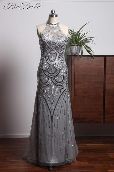 party dresses latest style beaded sequins mermiad evening long halter backless prom dress robe longue femme soiree, White;black
party dresses latest style beaded sequins mermiad evening long halter backless prom dress robe longue femme soiree, White;black