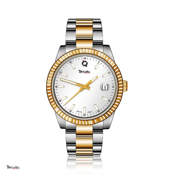 luxury men's automatic mechanical watch requin 126233 silver gold stainless steel case adjustable strap white three-hand calendar dial, Slivery;brown
luxury men's automatic mechanical watch requin 126233 silver gold stainless steel case adjustable strap white three-hand calendar dial, Slivery;brown