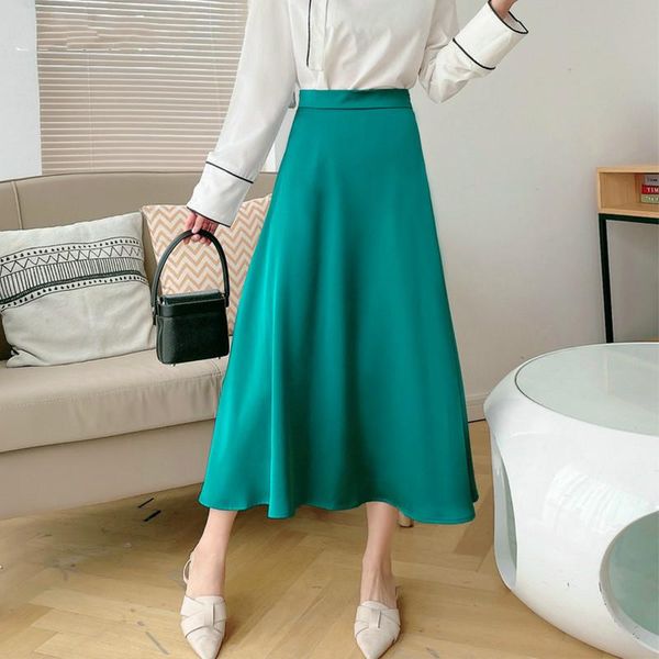 skirts peonfly elegant silky satin long skirt women 2021 summer fashion aesthetic invisible zipper a line high waist female lady, Black
skirts peonfly elegant silky satin long skirt women 2021 summer fashion aesthetic invisible zipper a line high waist female lady, Black