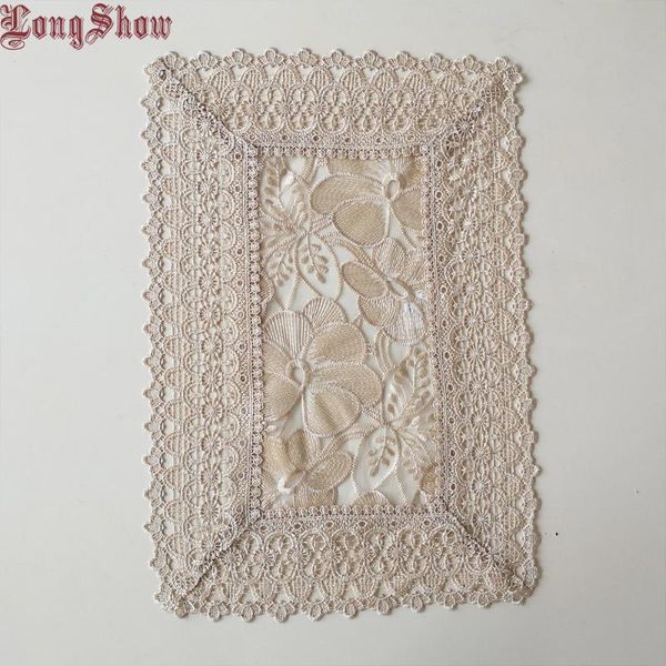 mats & pads 1pcs 30x45cm creative european vintage style gold colour lace trim embroidered lotus placemats
mats & pads 1pcs 30x45cm creative european vintage style gold colour lace trim embroidered lotus placemats
