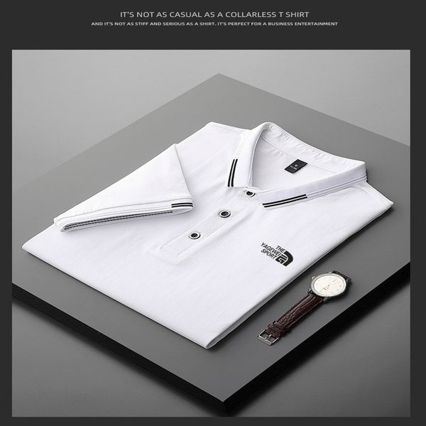 high end polo, lapel, simple and handsome, summer popular brand t-shirt, led men's short sve t-shirt, White;black
high end polo, lapel, simple and handsome, summer popular brand t-shirt, led men's short sve t-shirt, White;black