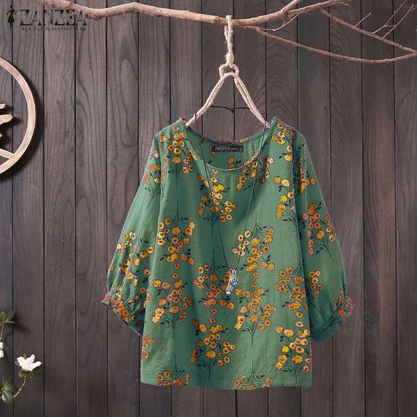zanzea 2021 plus size women and blouses casual work office blusas ladies vintage floral tunic female pritned shirt 5xl, White
zanzea 2021 plus size women and blouses casual work office blusas ladies vintage floral tunic female pritned shirt 5xl, White