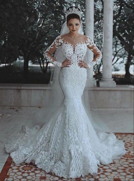 other wedding dresses sparkly lace dress mermaid illusion bodice vestido de noiva long sleeve sheer neck appliques bridal gowns 2021 spring, White
other wedding dresses sparkly lace dress mermaid illusion bodice vestido de noiva long sleeve sheer neck appliques bridal gowns 2021 spring, White