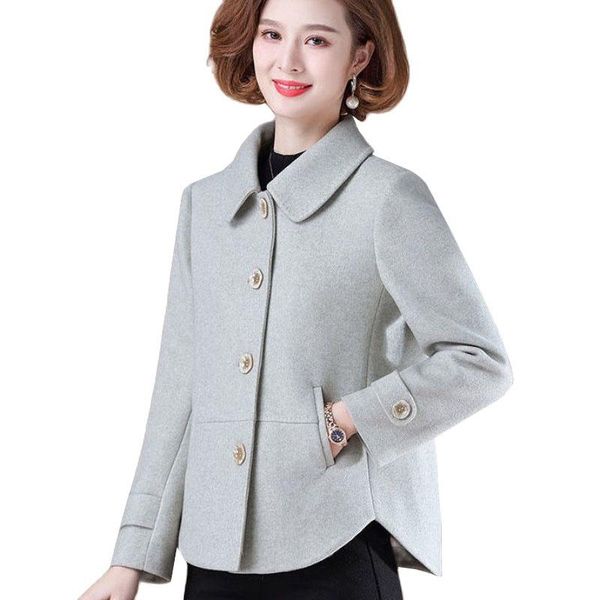 women's wool & blends autumn winter jacket women woolen coat long sleeve casual lapel female solid elegant short ladies jackets, Black
women's wool & blends autumn winter jacket women woolen coat long sleeve casual lapel female solid elegant short ladies jackets, Black