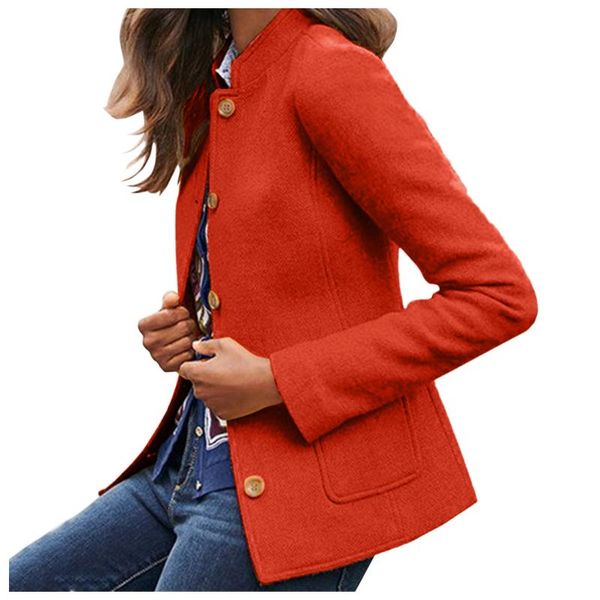 women's jackets fashion women winter long sleeves outerwear overcoat solid color jacket vintage pockets plus size short coats chaqueta, Black;brown
women's jackets fashion women winter long sleeves outerwear overcoat solid color jacket vintage pockets plus size short coats chaqueta, Black;brown