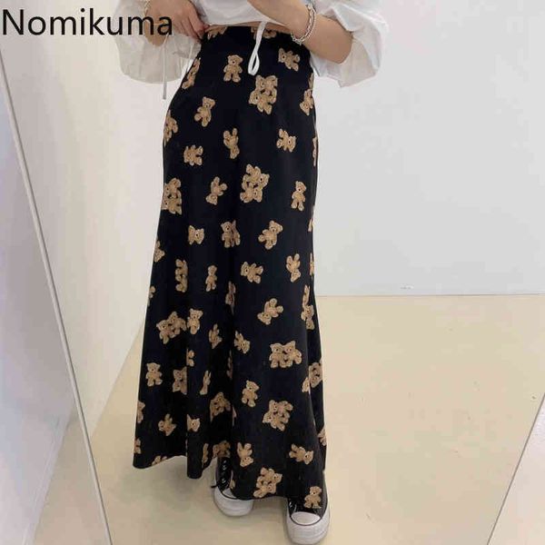 nomikuma korean cartoon bear printed skirt spring summer high waist women mermaid skirts causal elegant faldas de mujer 6h081 210427, Black
nomikuma korean cartoon bear printed skirt spring summer high waist women mermaid skirts causal elegant faldas de mujer 6h081 210427, Black
