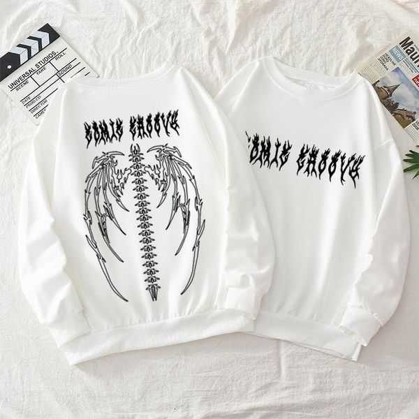 women's hoodies & sweatshirts y2k gothic long sleeved hooded harajuku punk loose casual woman man hip hop oversized sudaderas, Black
women's hoodies & sweatshirts y2k gothic long sleeved hooded harajuku punk loose casual woman man hip hop oversized sudaderas, Black