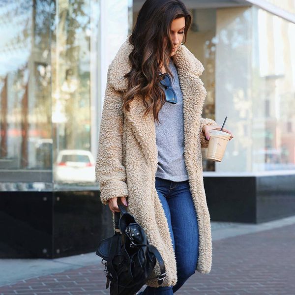 autumn winter jacket female coat solid color fleece coats casual outerwear warm soft cardigan fur jackets female clothes, Black
autumn winter jacket female coat solid color fleece coats casual outerwear warm soft cardigan fur jackets female clothes, Black