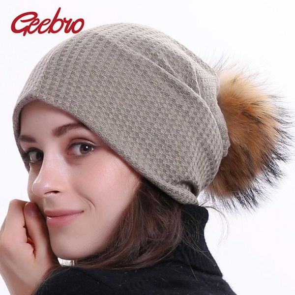 beanie/skull caps geebro women winter warmer ribbed beanies female casual cotton plain color slouchy hats ladies skullies with pompom bonnet, Blue;gray
beanie/skull caps geebro women winter warmer ribbed beanies female casual cotton plain color slouchy hats ladies skullies with pompom bonnet, Blue;gray