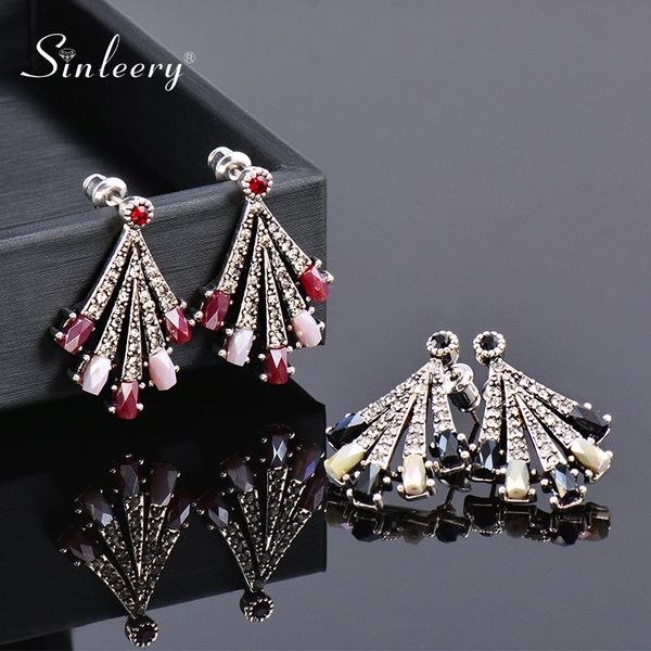 stud sinleery black purple zircon sector earrings for women retro earring jewelry accessories 2021 trend es625 ssk, Golden;silver
stud sinleery black purple zircon sector earrings for women retro earring jewelry accessories 2021 trend es625 ssk, Golden;silver