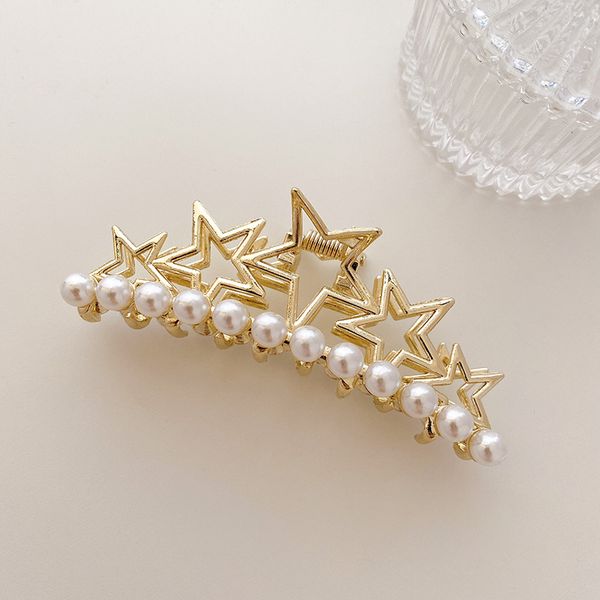 yamog alloy hollow five-pointed star hair clamps women pearl crystal scrunchies claw clips european girls ponytail shower hairpins accessori, Slivery;golden
yamog alloy hollow five-pointed star hair clamps women pearl crystal scrunchies claw clips european girls ponytail shower hairpins accessori, Slivery;golden