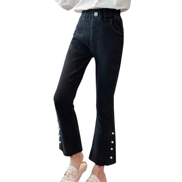 jeans teenage girls solid color children's girl spring autumn casual style clothes, Blue
jeans teenage girls solid color children's girl spring autumn casual style clothes, Blue