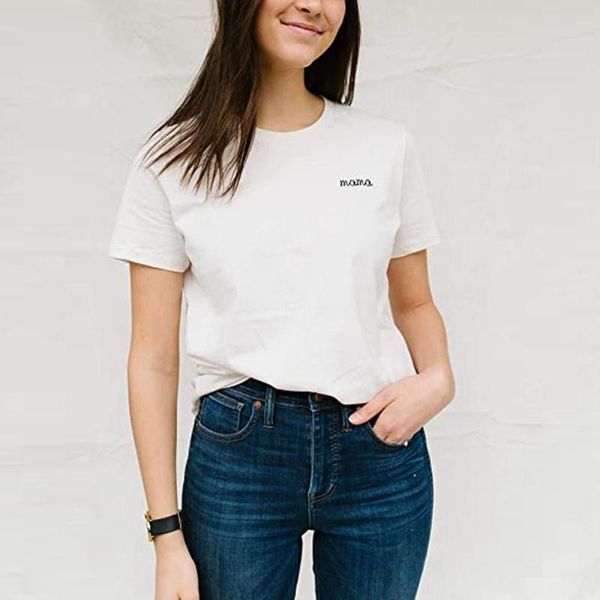 women's t-shirt 2021 summer women mama printed tshirt fashion funny t shirt short sleeve korean style ropa mujer, White
women's t-shirt 2021 summer women mama printed tshirt fashion funny t shirt short sleeve korean style ropa mujer, White