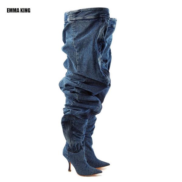 boots 2021 women cowboy high heel shoes pointed toe over the knee lady fashion looss long 35-44, Black
boots 2021 women cowboy high heel shoes pointed toe over the knee lady fashion looss long 35-44, Black